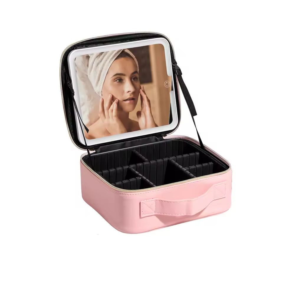 Cosmetiquera Con Espejo Led