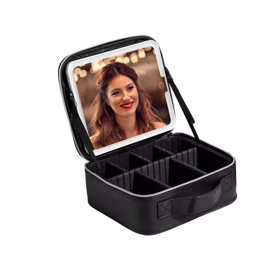 Cosmetiquera Con Espejo Led