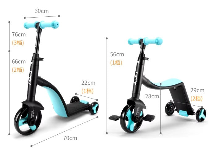 Patineta 3 en 1