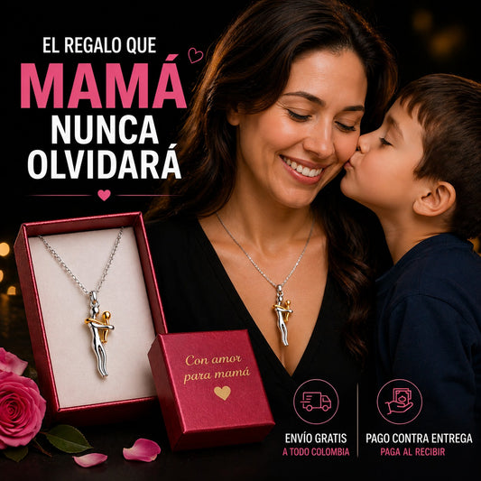 Collar Mamá e Hijo Abrazo Amor Infinito